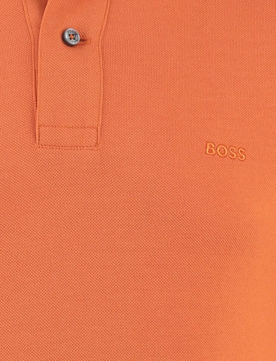 BOSS Black Pallas poloshirt oranje