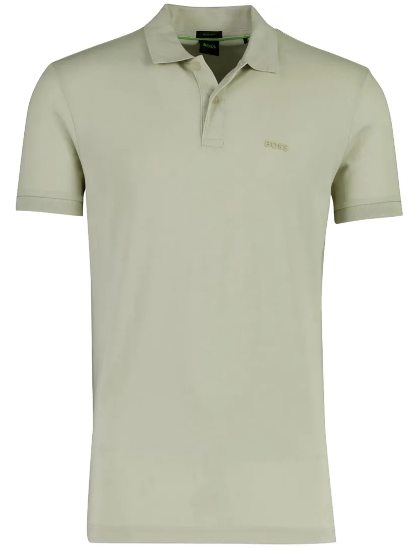 Poloshirts BOSS Green Regular Fit Pio lichtbeige 2 knoops