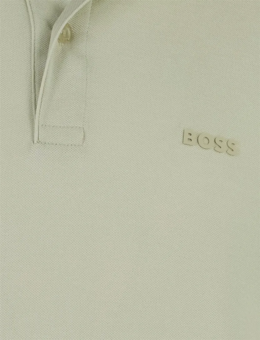 Poloshirts BOSS Green Regular Fit Pio lichtbeige 2 knoops
