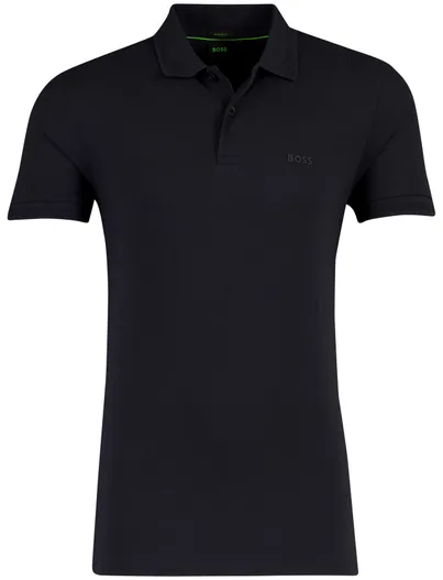Hugo Boss Normale fit poloshirt BOSS green pique donkerblauw