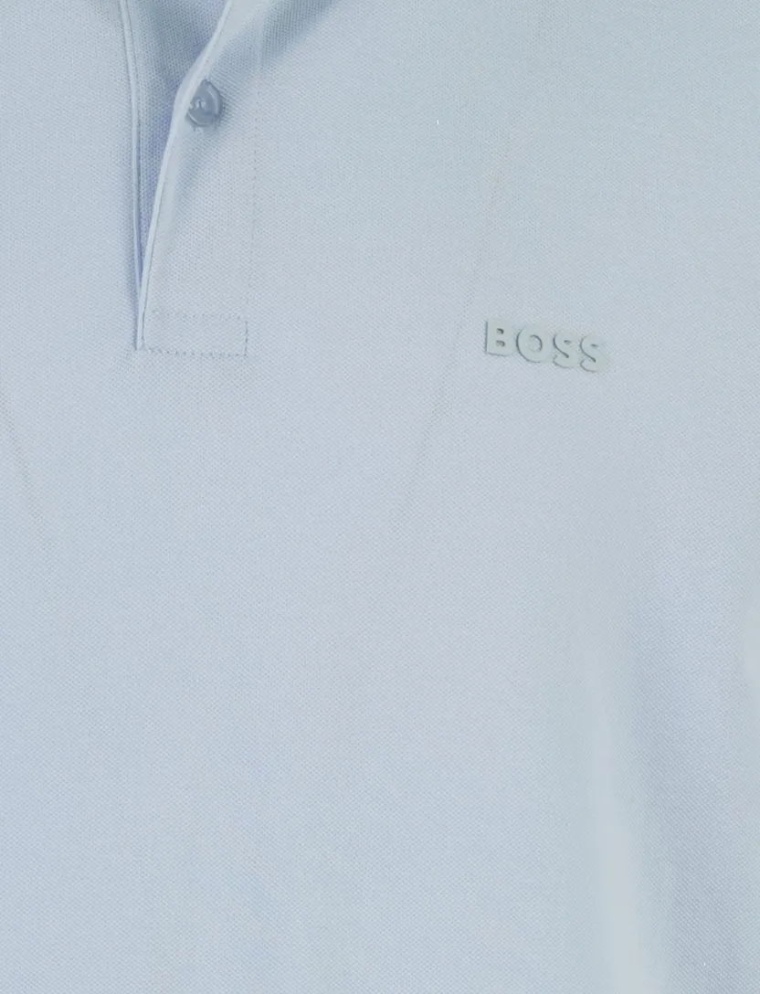 Poloshirt BOSS Green lichtblauw regular fit Pio 1