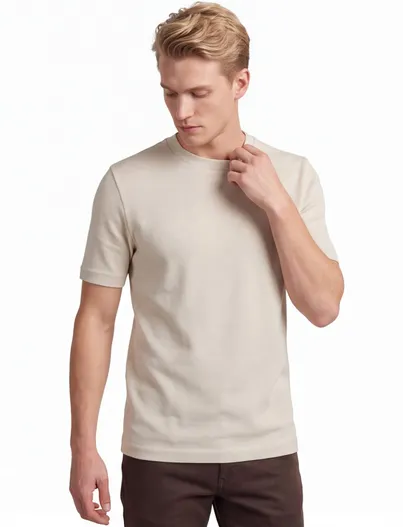 Hugo Boss BOSS Black Thompson t-shirt ronde hals beige