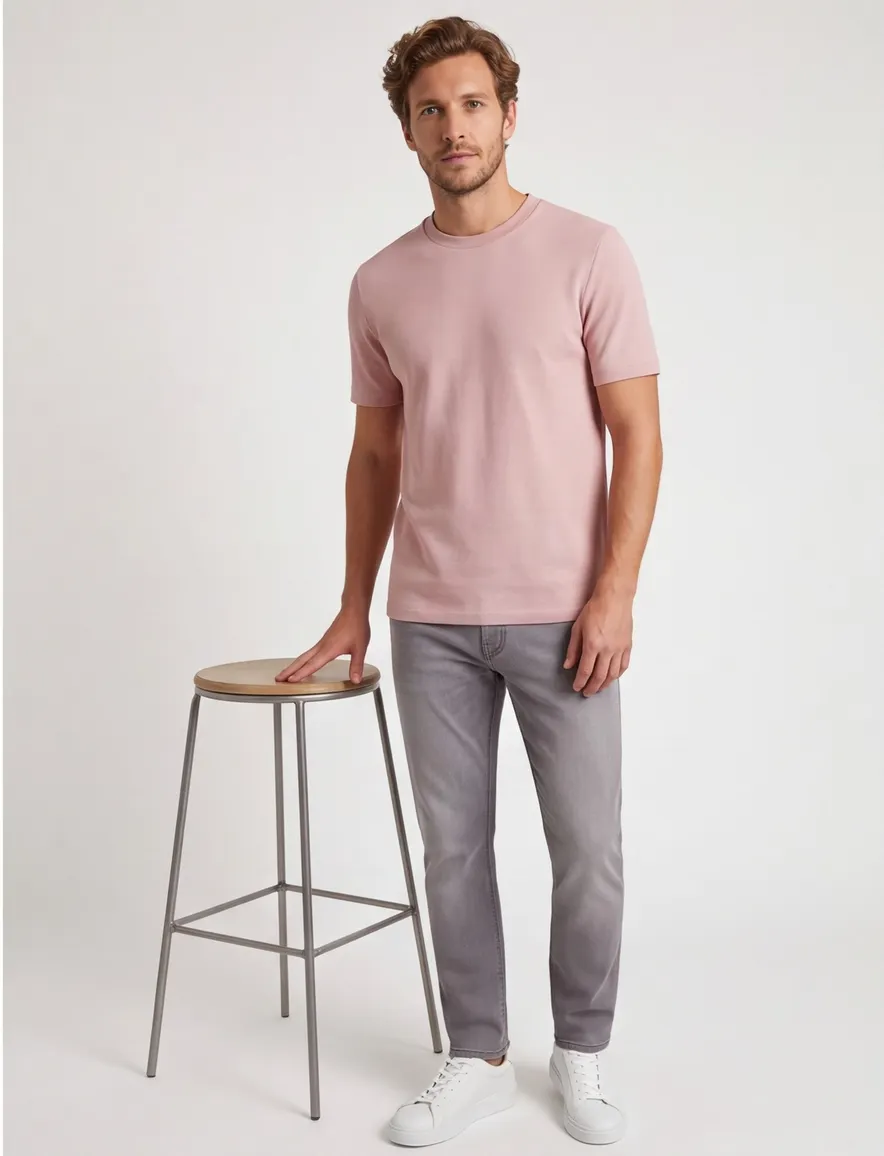 Boss black H-Thompson t-shirt roze