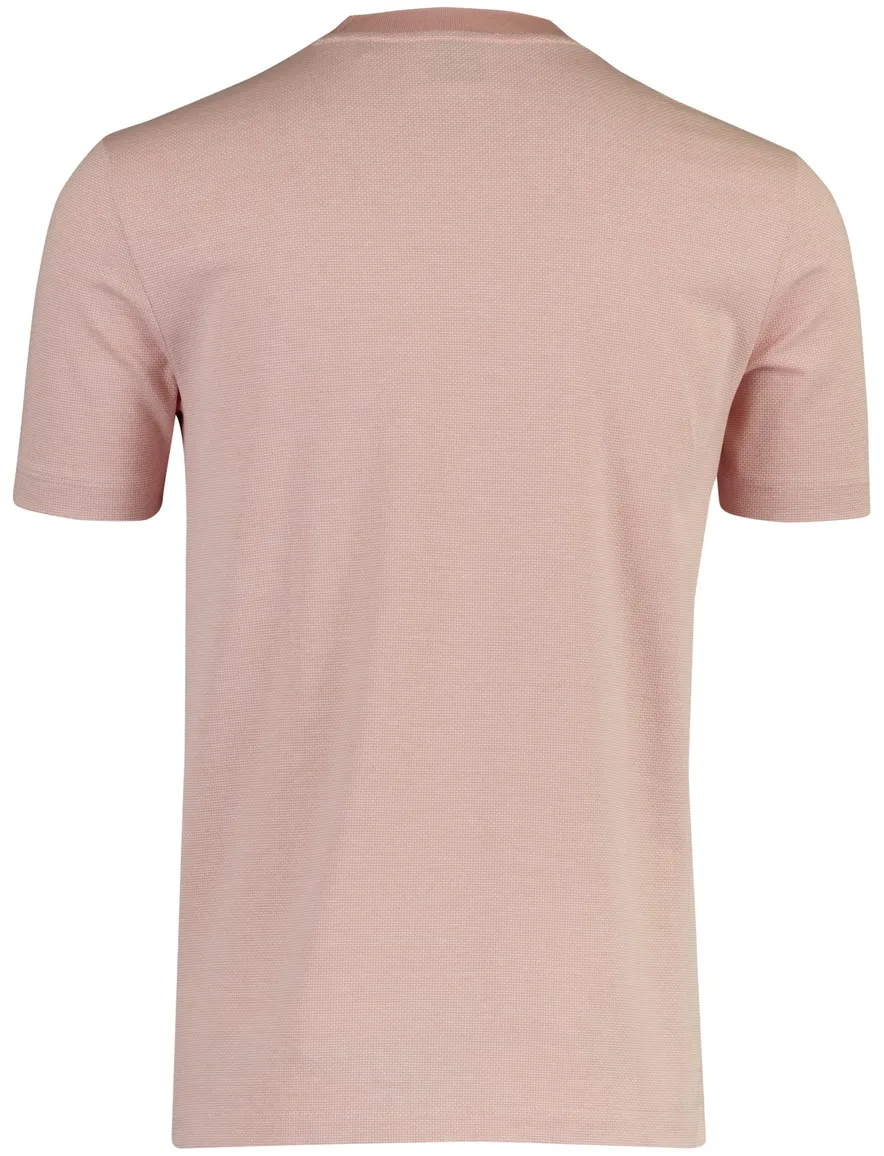 BOSS Black roze gemêleerd T-shirt normale fit