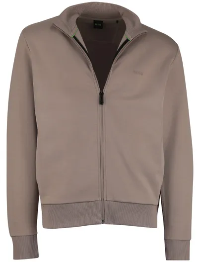 Hugo Boss Vest BOSS Green Skaz bruin katoen normale fit