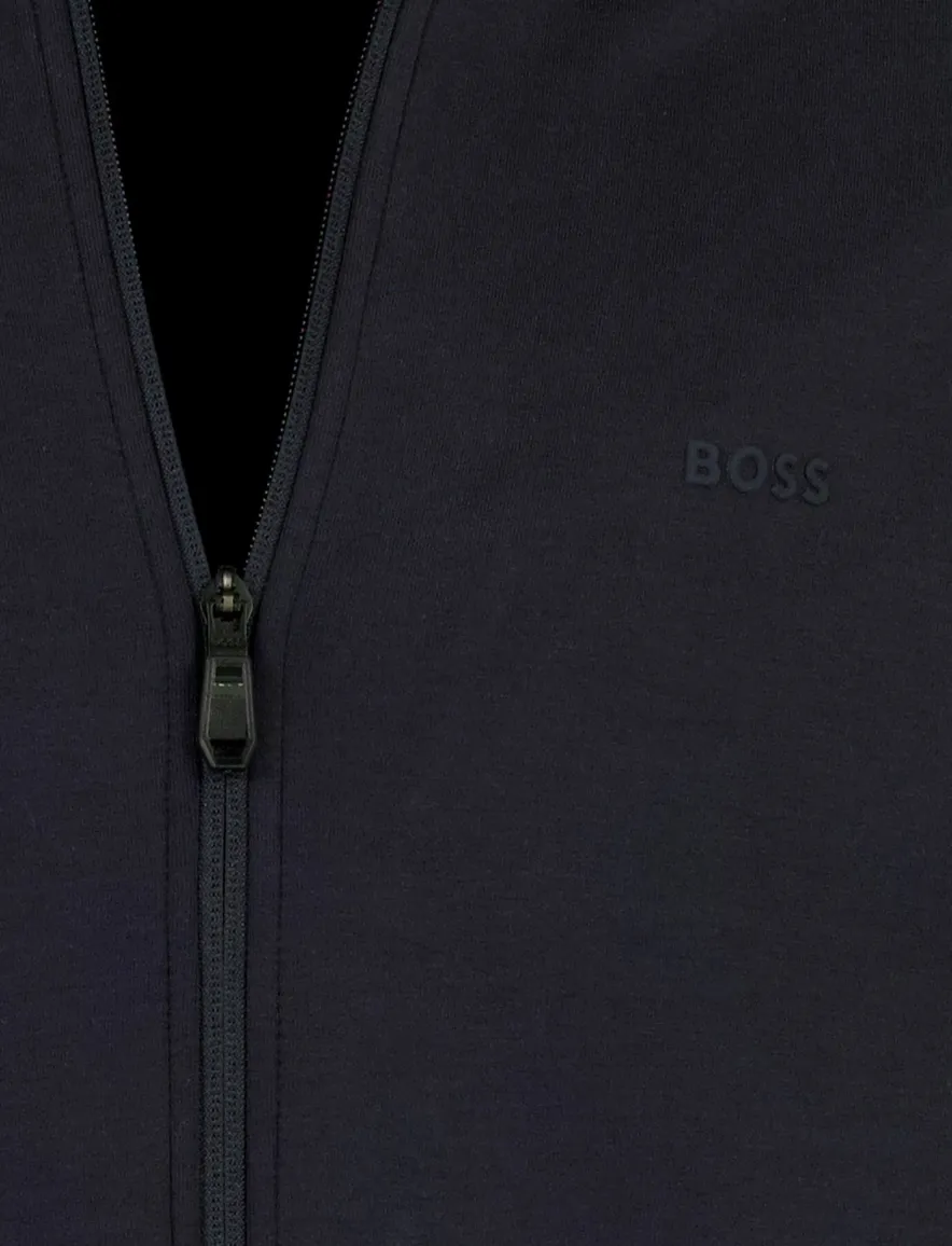 BOSS green vest donkerblauw normale fit