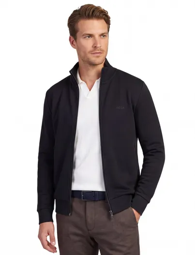 Hugo Boss Vest donkerblauw BOSS green normale fit