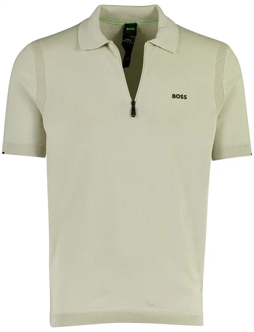 BOSS Green Ever-X PS beige groen polo