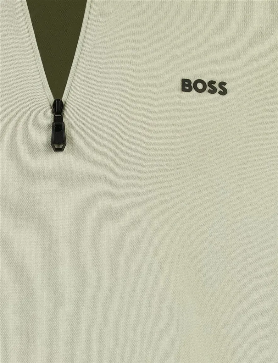 BOSS Green Ever-X PS beige groen polo