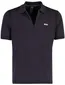 Boss green polo lange mouw donkerblauw
