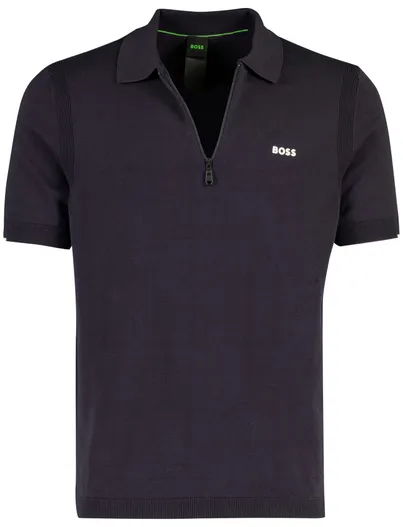 Hugo Boss BOSS Green poloshirt antraciet 100% katoen