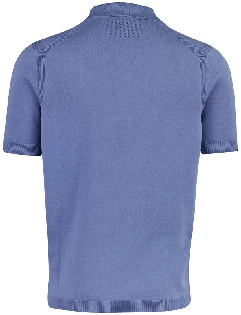 Poloshirt BOSS Green Ever-X PS Blauw zip kraag