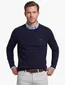Trui BOSS Green donkerblauw structuur normale fit