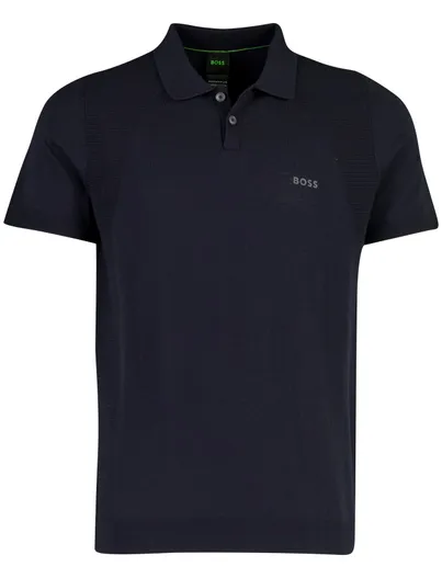 Hugo Boss Boss Green polo korte mouw donkerblauw