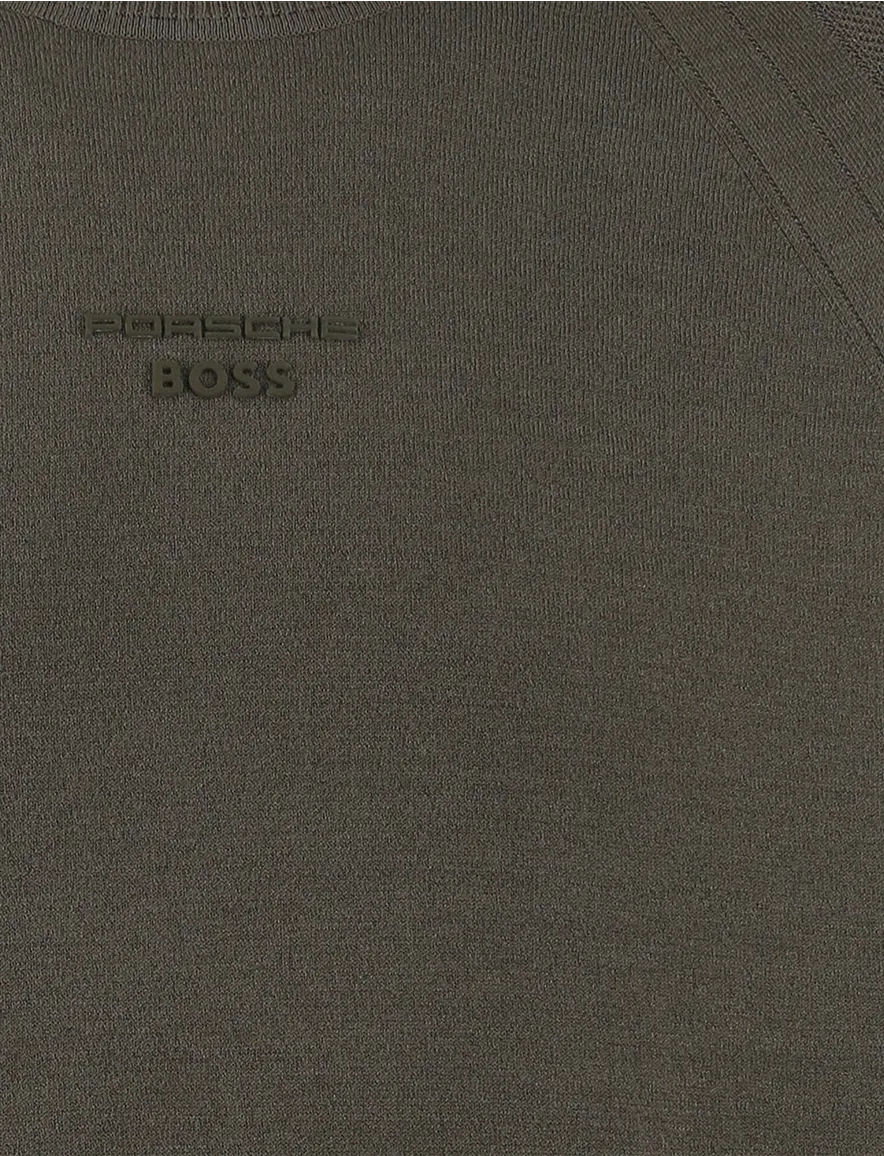 Groen t-shirt BOSS Green korte mouw normale fit