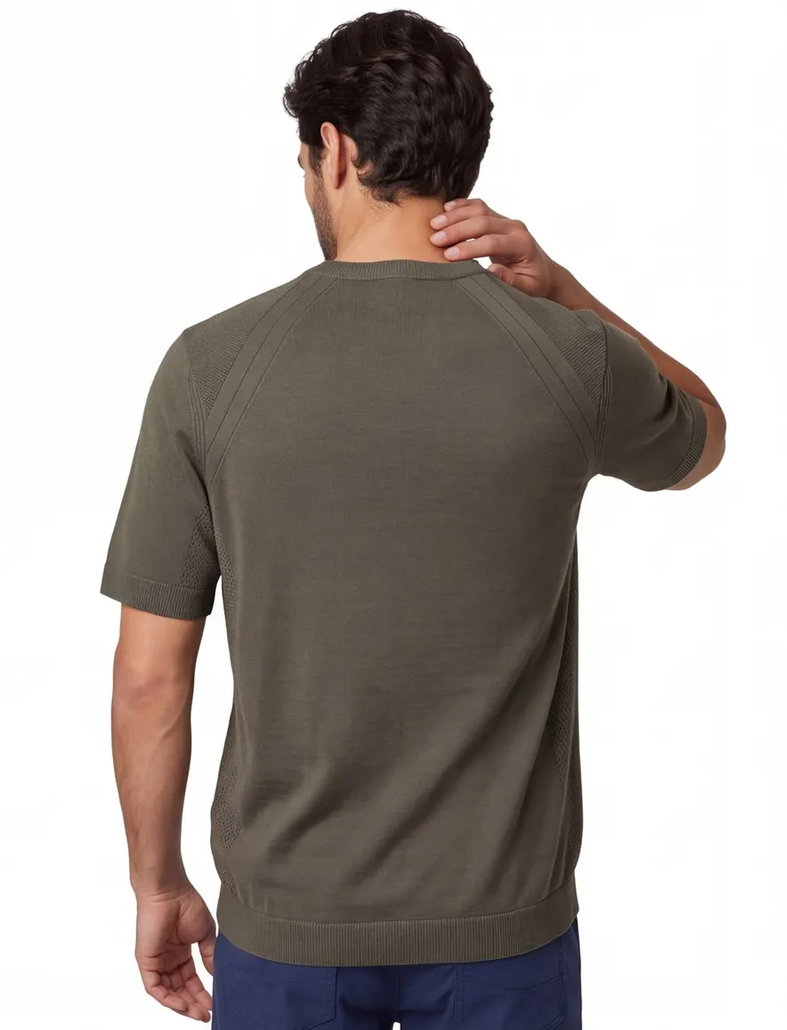 Groen t-shirt BOSS Green korte mouw normale fit