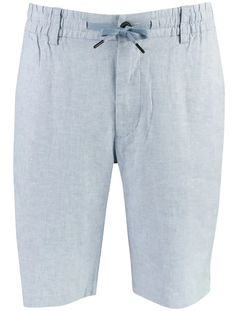 Shorts BOSS Orange lichtblauw linnen