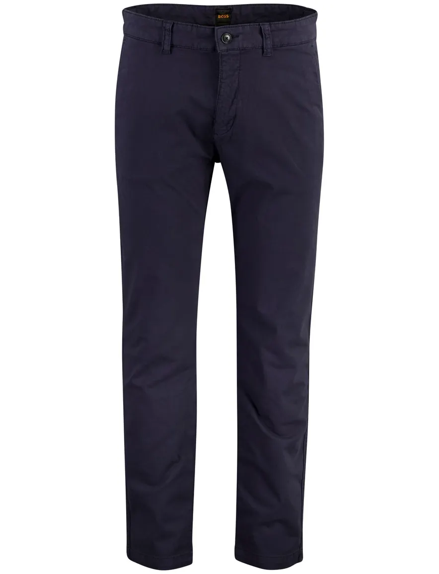 BOSS Orange Chino Tapered fit donkerblauw