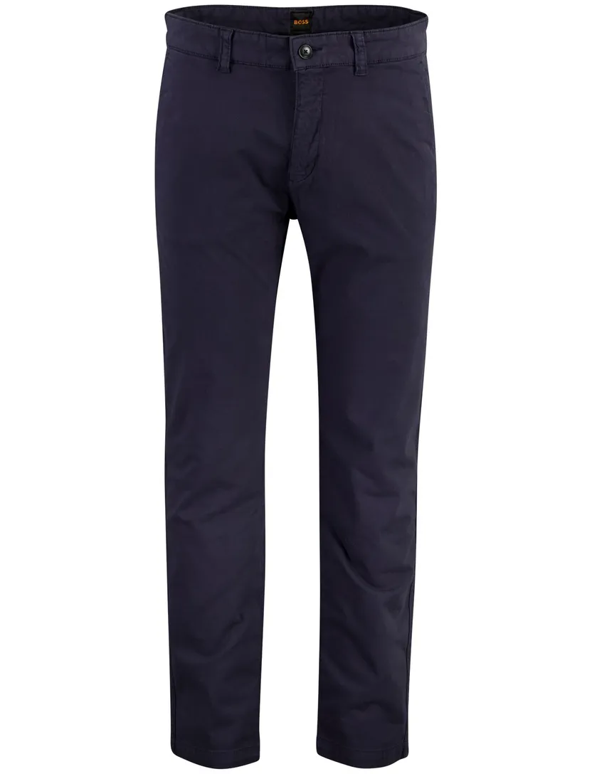 Chino BOSS Orange donkerblauw normale fit