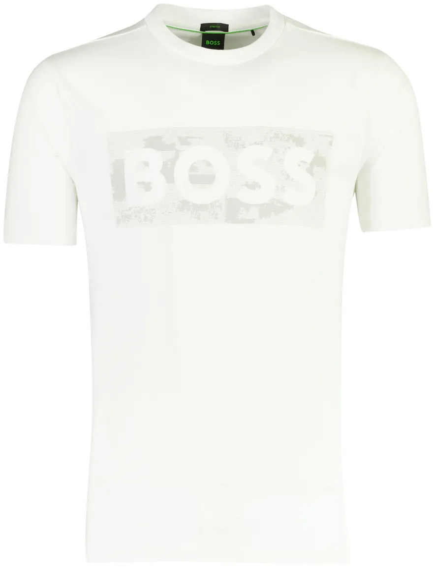 T-shirt BOSS Green wit normale fit katoen