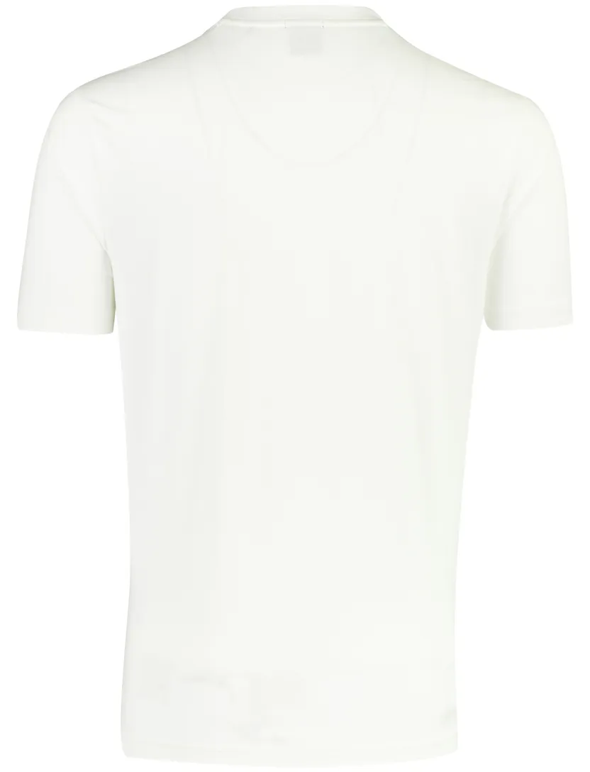 BOSS Green T-shirt wit opdruk stretch katoen