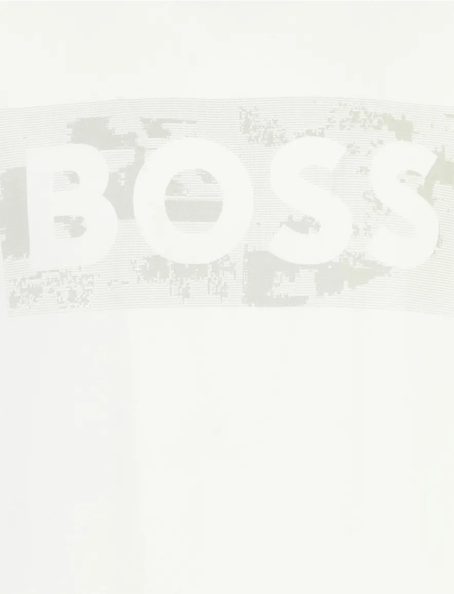 T-shirt BOSS Green wit normale fit katoen