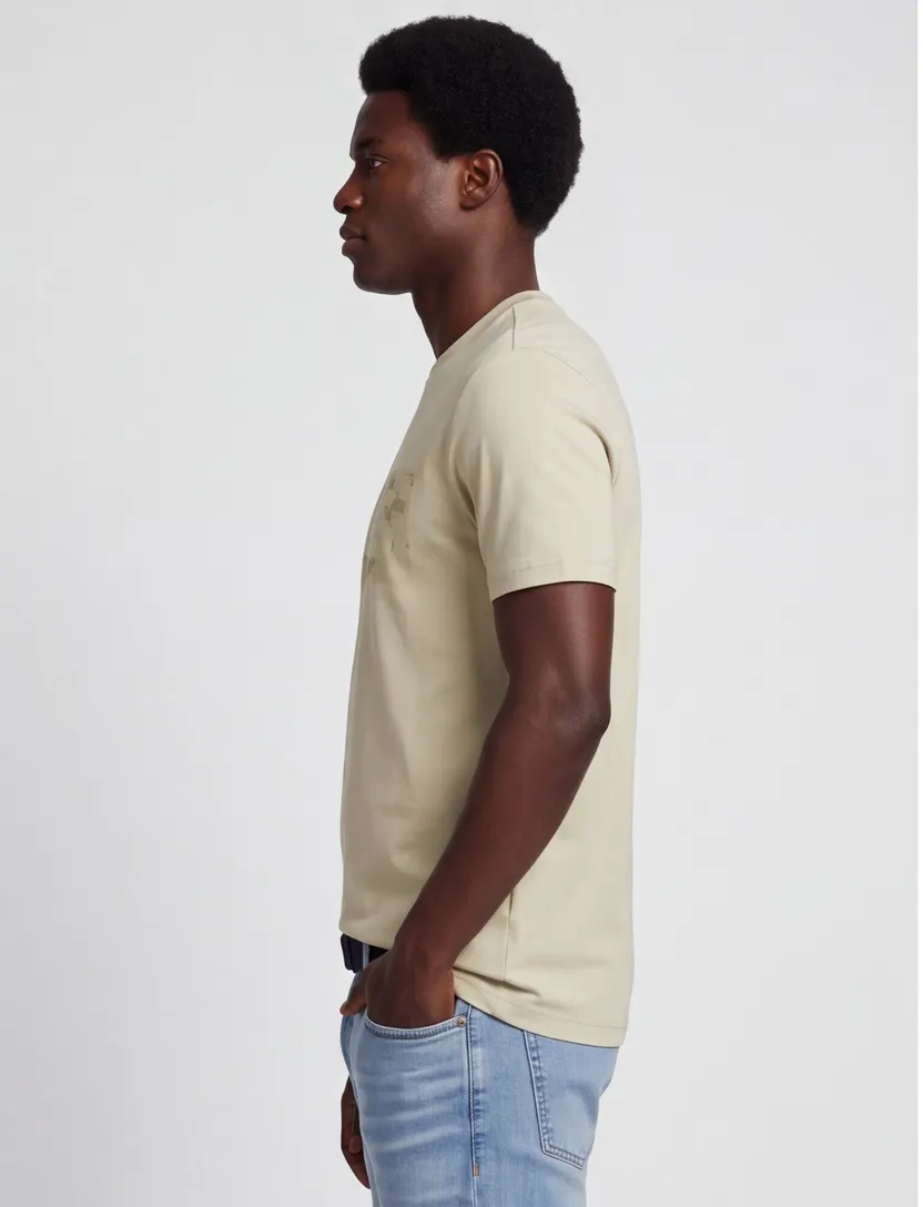 T-shirt beige BOSS Green logo print