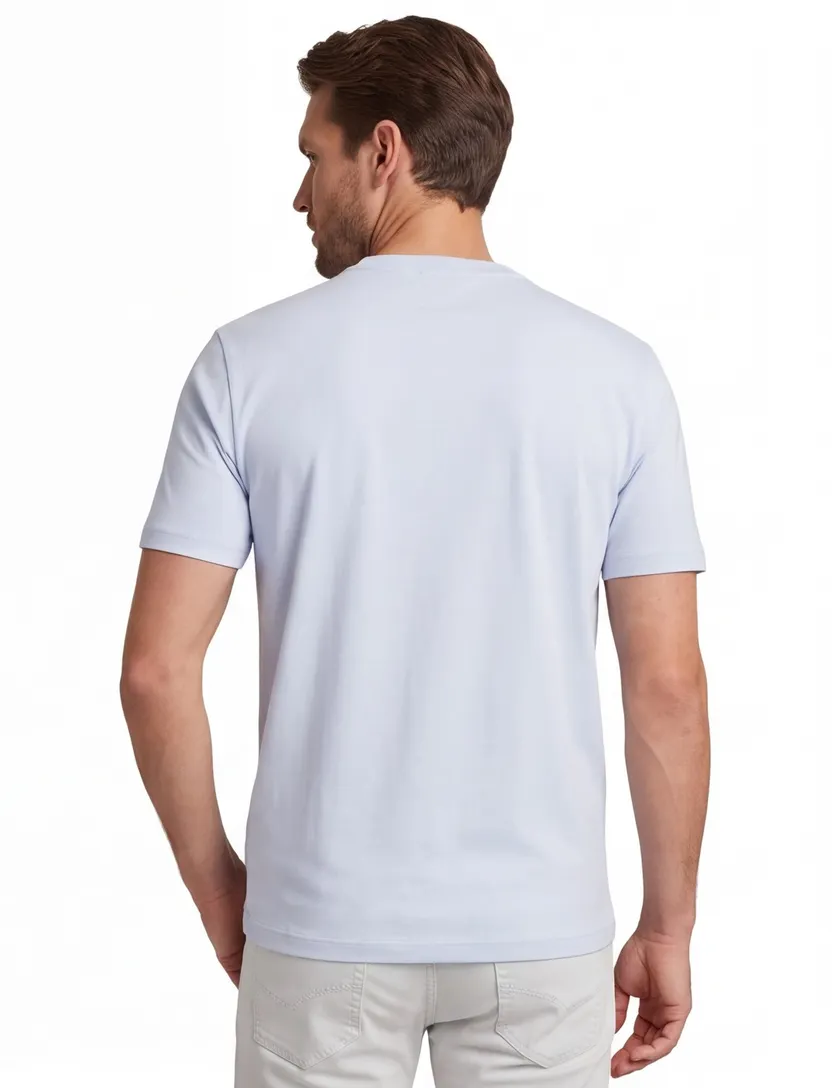 BOSS Green t-shirt lichtblauw ronde hals