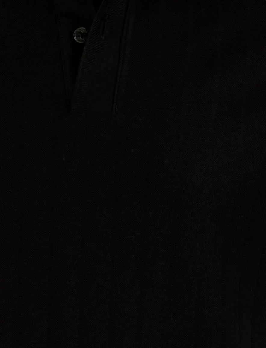 Boss Black poloshirt korte mouw zwart structuur