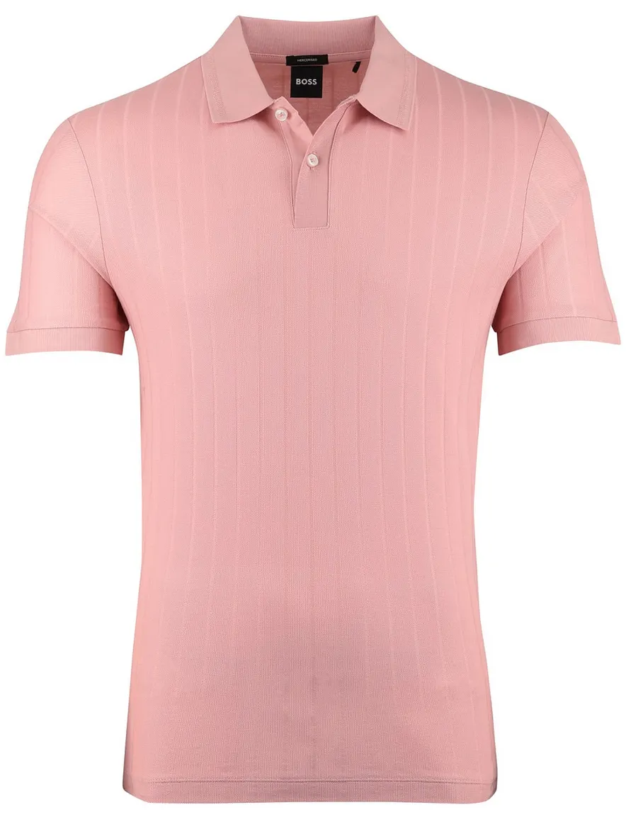 BOSS Black H-Parlay poloshirt roze strepen