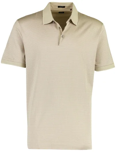 Hugo Boss BOSS Black poloshirt beige geprint katoen