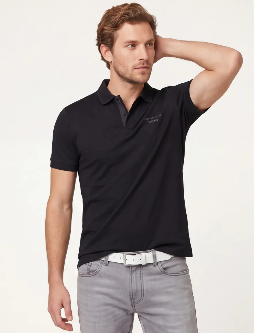 Boss Black polo zwart