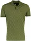 Poloshirt BOSS Green donkergroen vierkant patroon