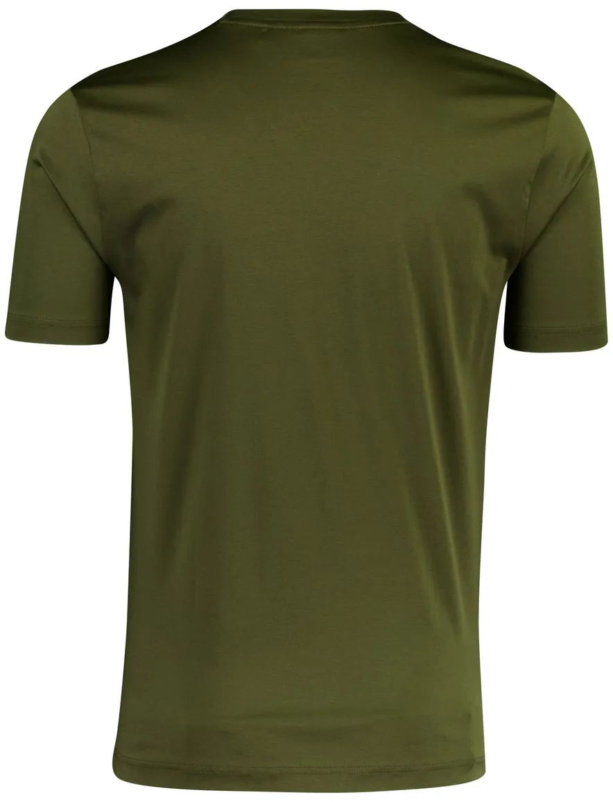 T-shirt BOSS Green donkergroen porsche