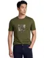 T-shirt BOSS Green porsche print donkergroen