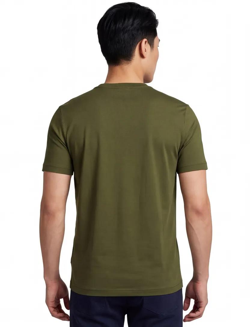 T-shirt BOSS Green porsche print donkergroen