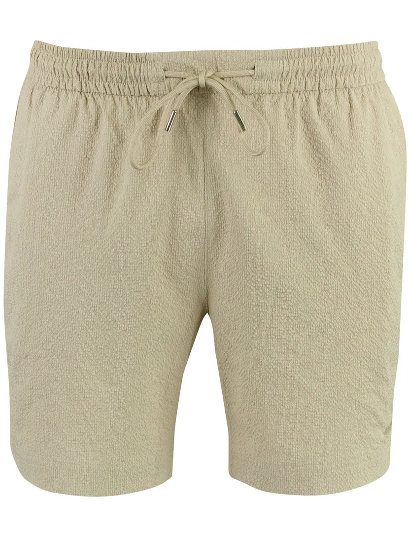 Beige zwemshort BOSS Black Beach Relax Trunk structuur