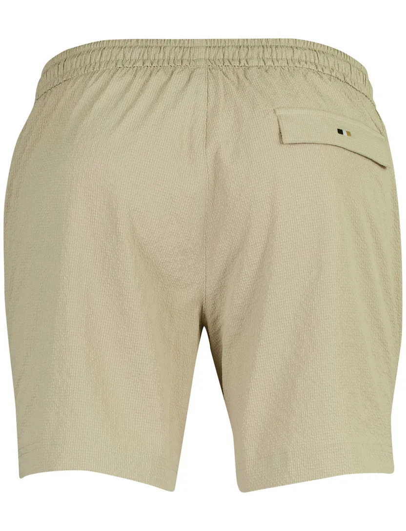 Beige zwemshort BOSS Black Beach Relax Trunk structuur