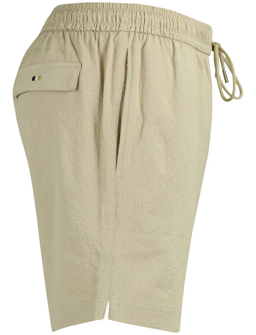 Beige zwemshort BOSS Black Beach Relax Trunk structuur