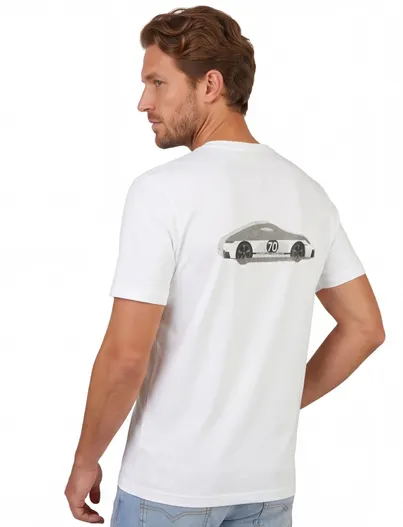 Hugo Boss BOSS Green Porsche t-shirt wit 100% katoen