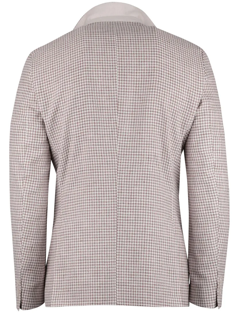 colbert Boss Black H-Hutson-262 met voering beige wit geruit