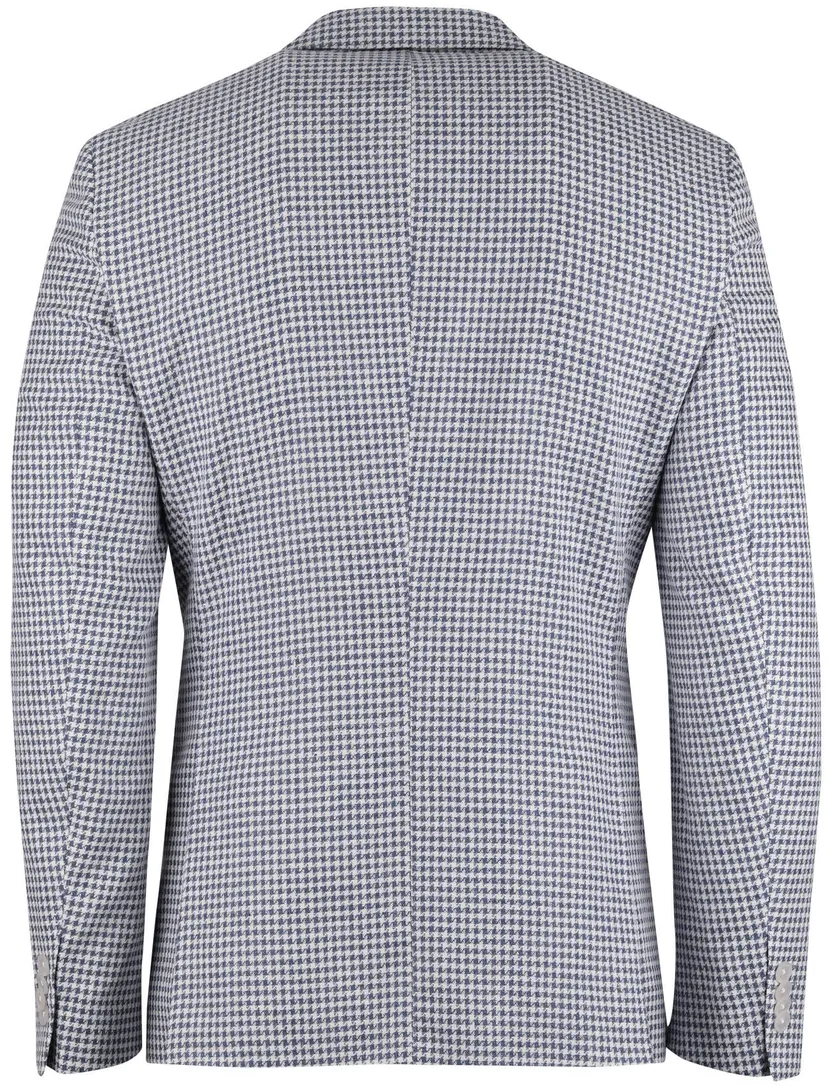 colbert Boss Black H-Hutson-262 met voering blauw wit geruit