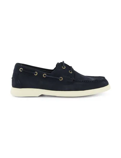 Hugo Boss Instapper suede donkerblauw BOSS Sienne