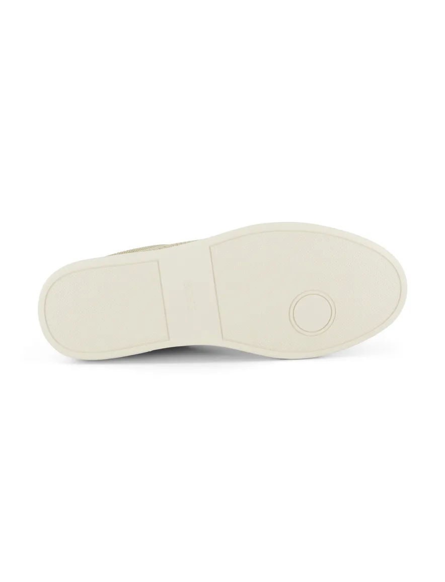 BOSS Kieran Tenn sneaker beige structuur