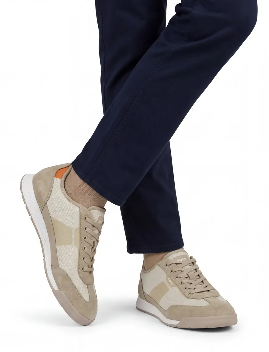Beige sneaker BOSS Nitan