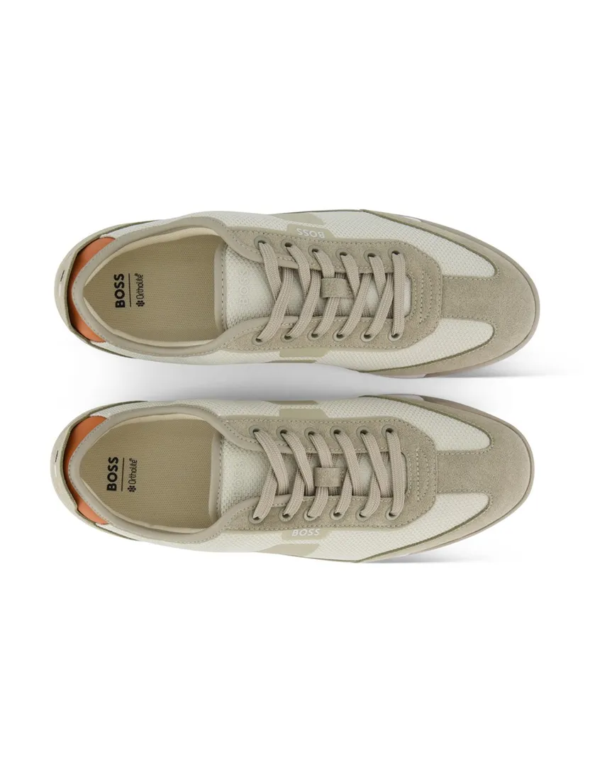 Sneaker beige BOSS Nitan Lowp Txmx vlakken