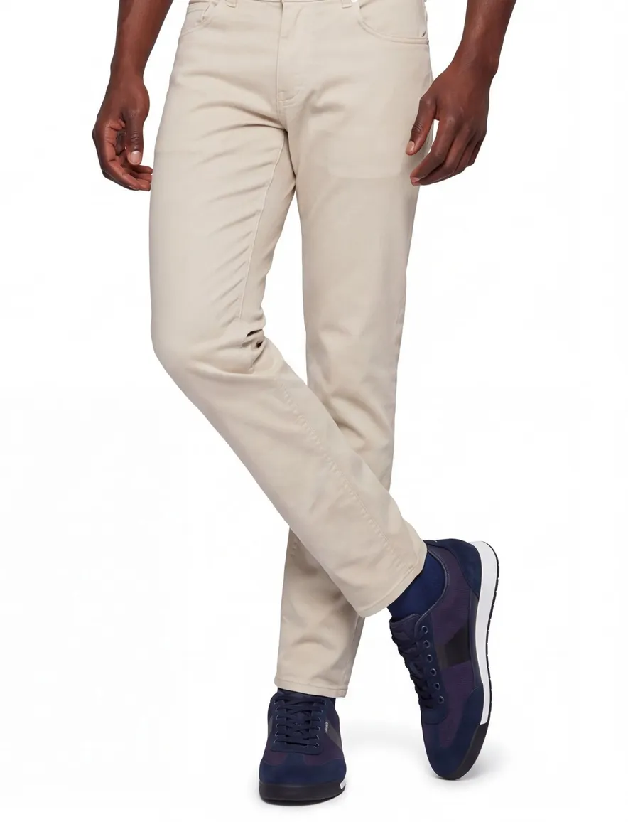 Donkerblauwe Boss sneakers suede