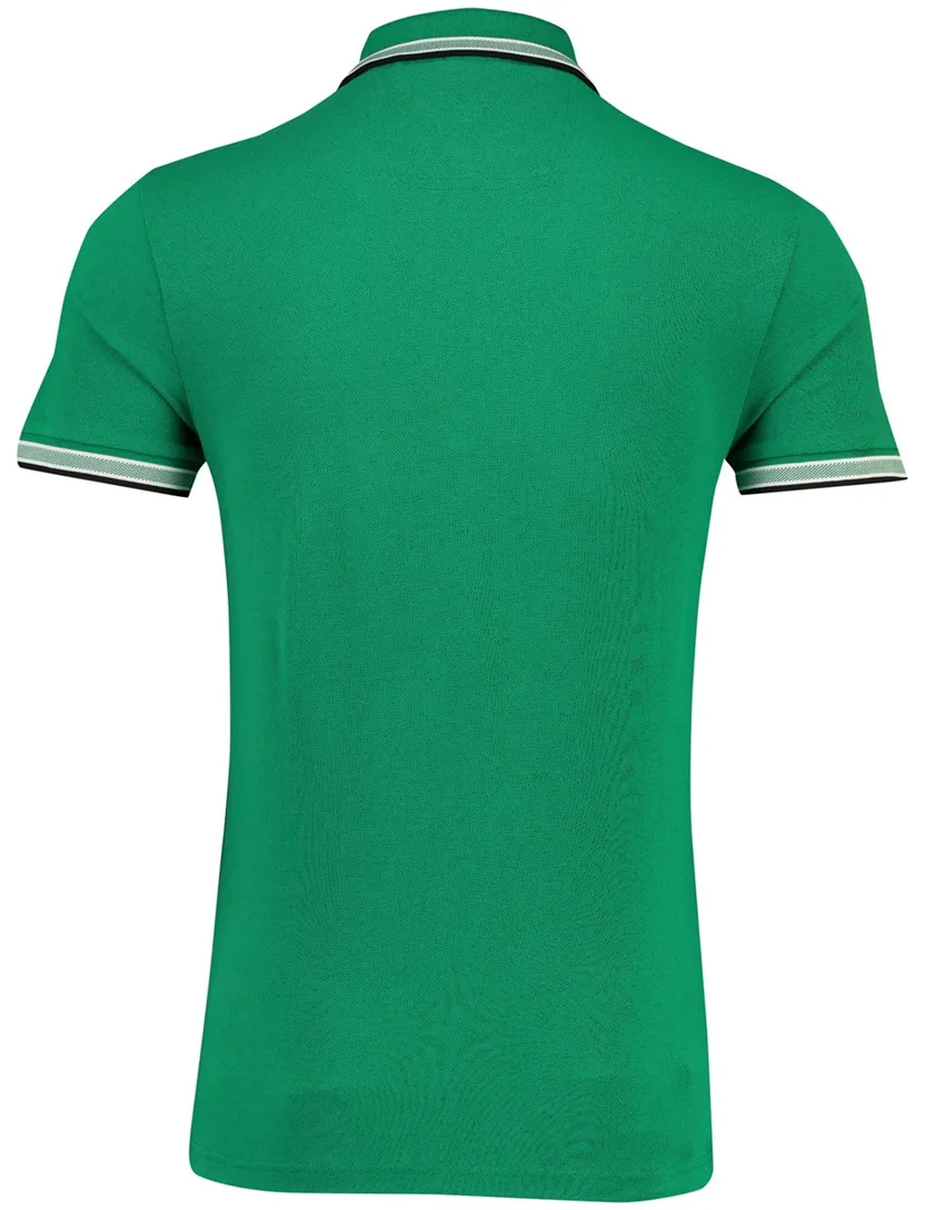 Korte mouw polo BOSS Green Paddy groen regular fit