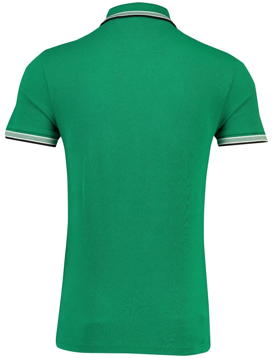 Pique BOSS Green Paddy korte mouw polo groen