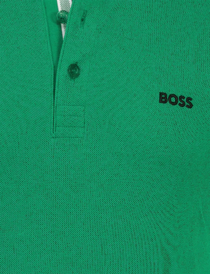 Korte mouw BOSS Green Paddy polo groen 3-knoops